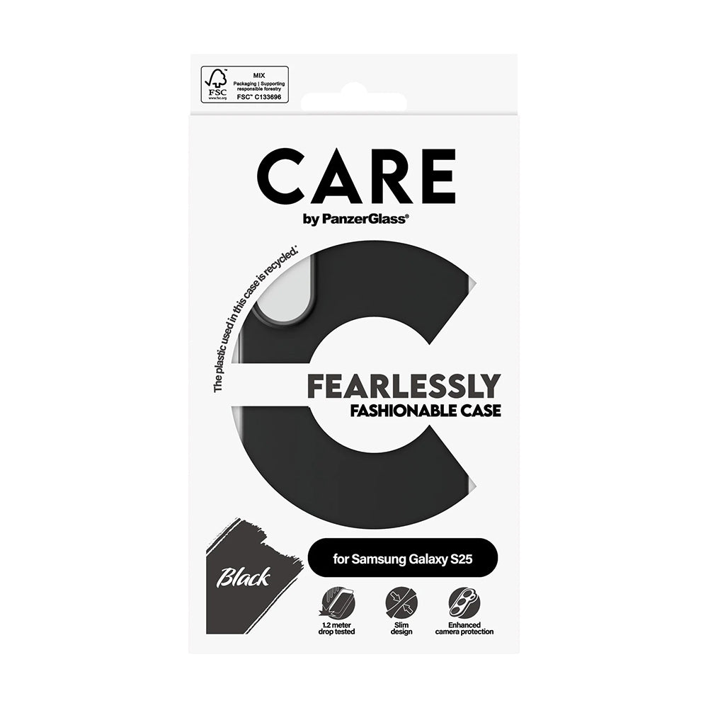 Etui na Samsung Galaxy S25 S931, PanzerGlass, Care Fashionable, Czarne.