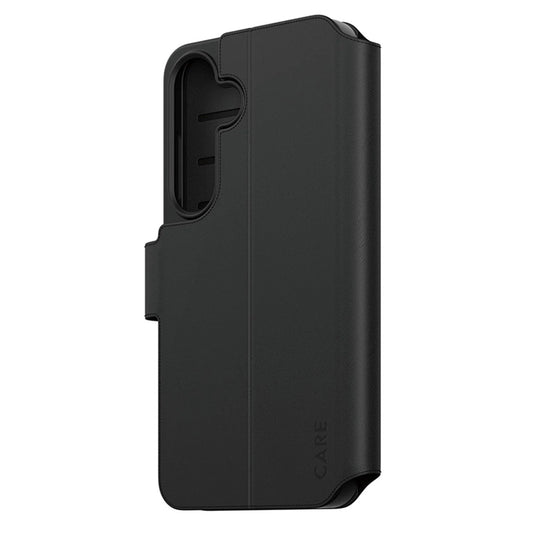 Etui na Samsung Galaxy S25 S931, PanzerGlass, Care Feature Kickstand Wallet, Czarne