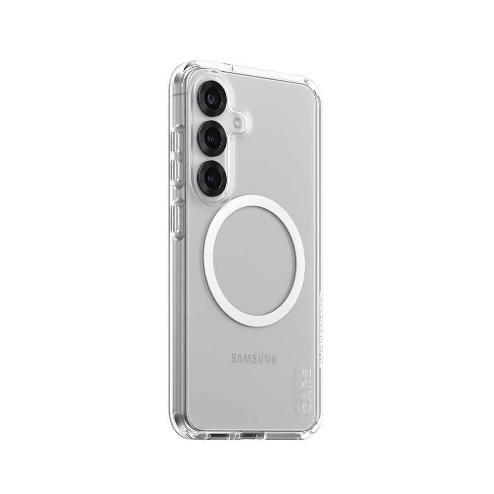Etui na Samsung Galaxy S25 S931, PanzerGlass, Care Urban Combat, Przezroczyste Białe