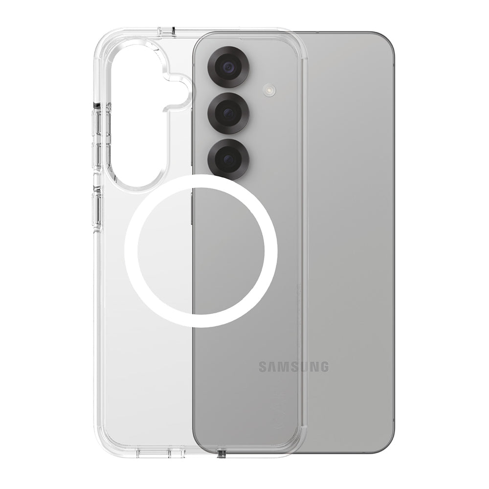 Etui na Samsung Galaxy S25 S931, PanzerGlass, Care Urban Combat, Przezroczyste Białe