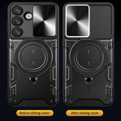 Etui na Samsung Galaxy S25 S931, Techsuit, CamGuard Pro, Różowo-Złote
