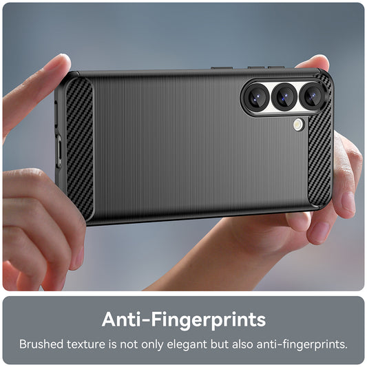 Case for Samsung Galaxy S25 S931, Techsuit, Carbon, Black