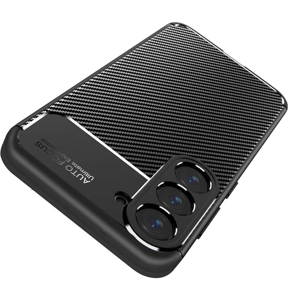 Case for Samsung Galaxy S25 S931, Techsuit, CarbonFiber, Black