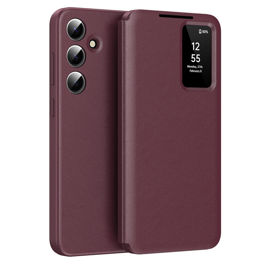 Etui na Samsung Galaxy S25 S931, Techsuit, SmartView, Czerwony