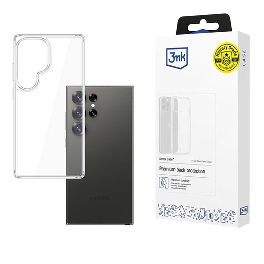 Etui na Samsung Galaxy S25 Ultra S938, 3MK, Armor, Przezroczyste