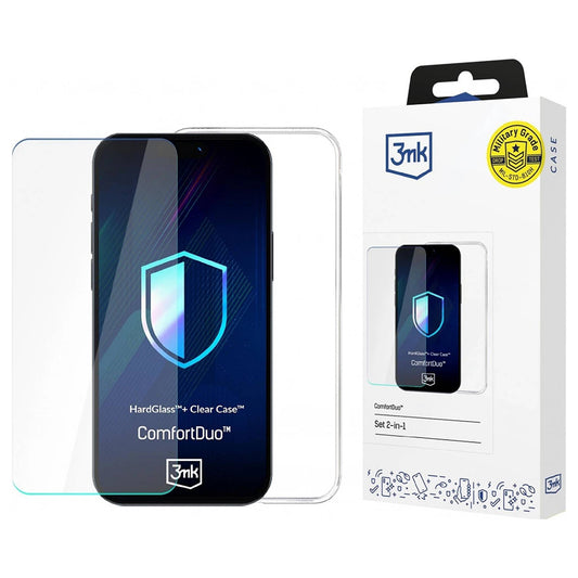 Etui na Samsung Galaxy S25 Ultra S938, 3MK, ComfortDuo, Przezroczyste