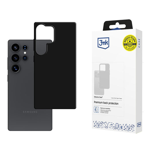 Case for Samsung Galaxy S25 Ultra S938, 3MK, Silicone, Black