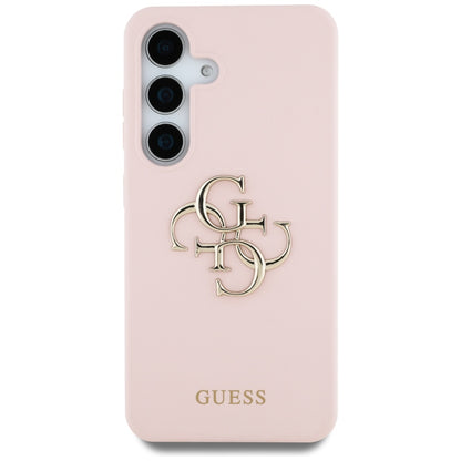 Etui na Samsung Galaxy S25 Ultra S938, Guess, 4G Grained Big and Classic Logo, Różowy