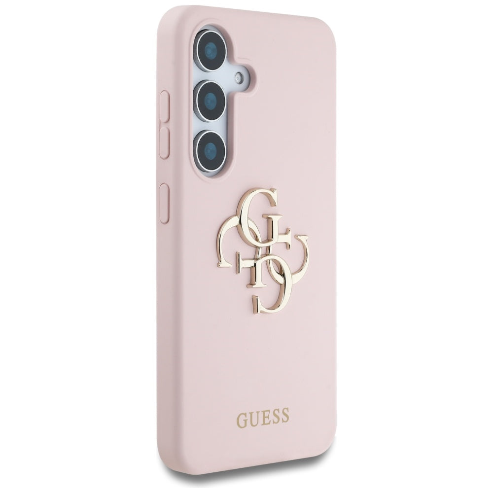 Etui na Samsung Galaxy S25 Ultra S938, Guess, 4G Grained Big and Classic Logo, Różowy