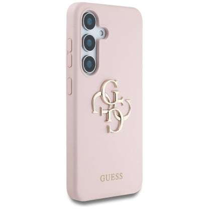 Etui na Samsung Galaxy S25 Ultra S938, Guess, 4G Grained Big and Classic Logo, Różowy