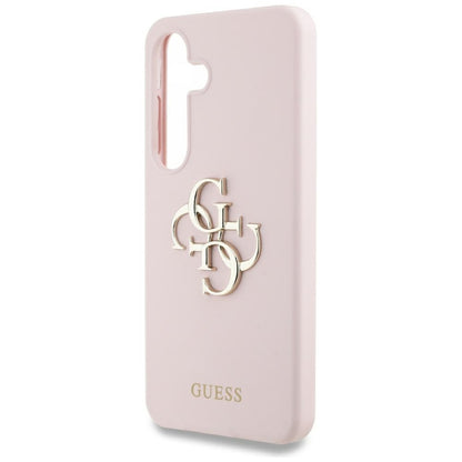 Etui na Samsung Galaxy S25 Ultra S938, Guess, 4G Grained Big and Classic Logo, Różowy