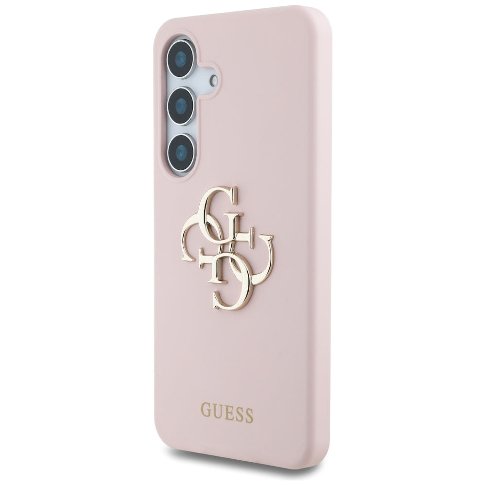 Etui na Samsung Galaxy S25 Ultra S938, Guess, 4G Grained Big and Classic Logo, Różowy