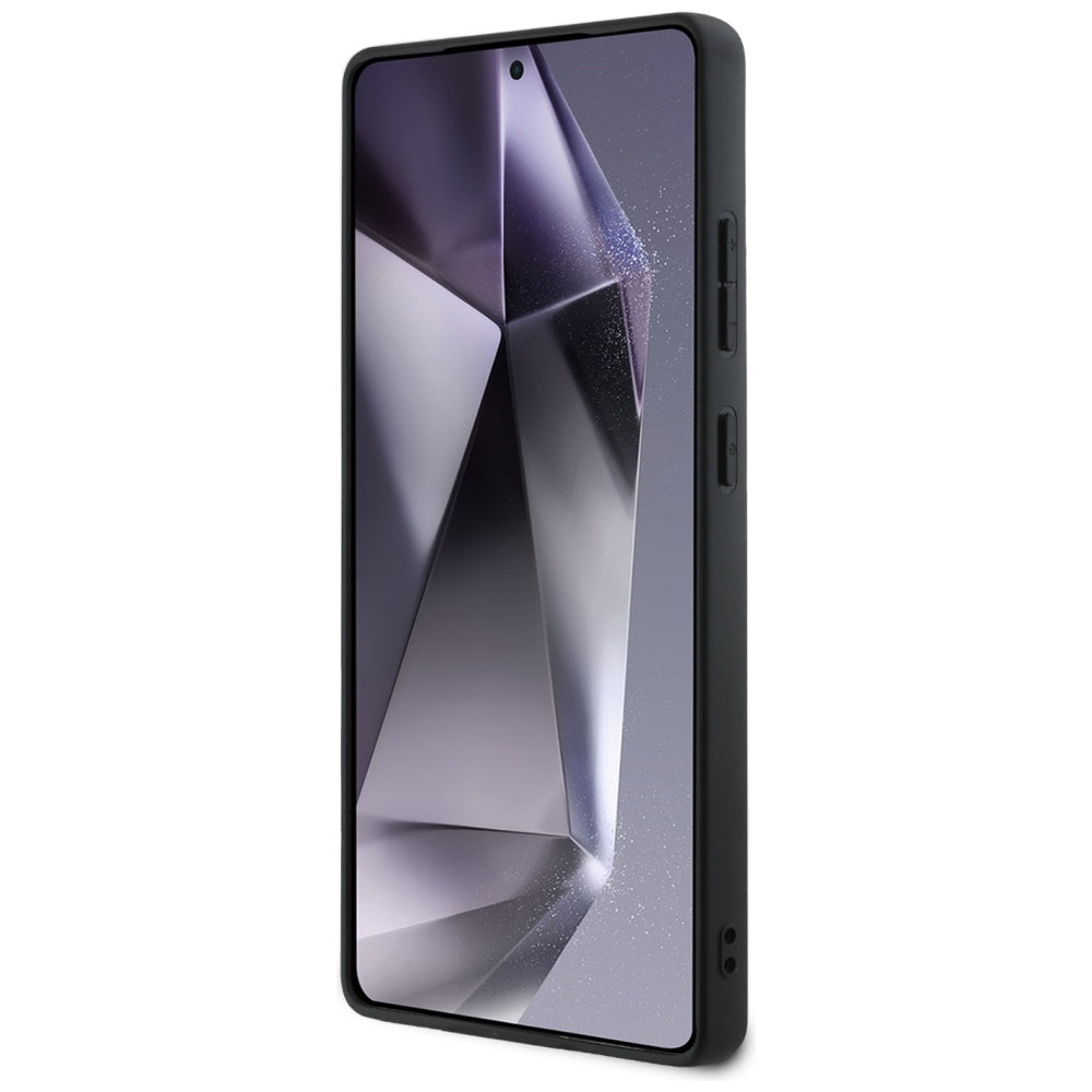 Etui na Samsung Galaxy S25 Ultra S938, Guess, Grained Hot Stamp 4G Triangle, Czarne