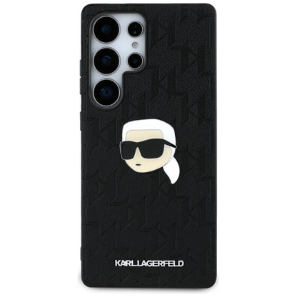 Etui na Samsung Galaxy S25 Ultra S938, Karl Lagerfeld, Monogram Karl's Head, Czarne