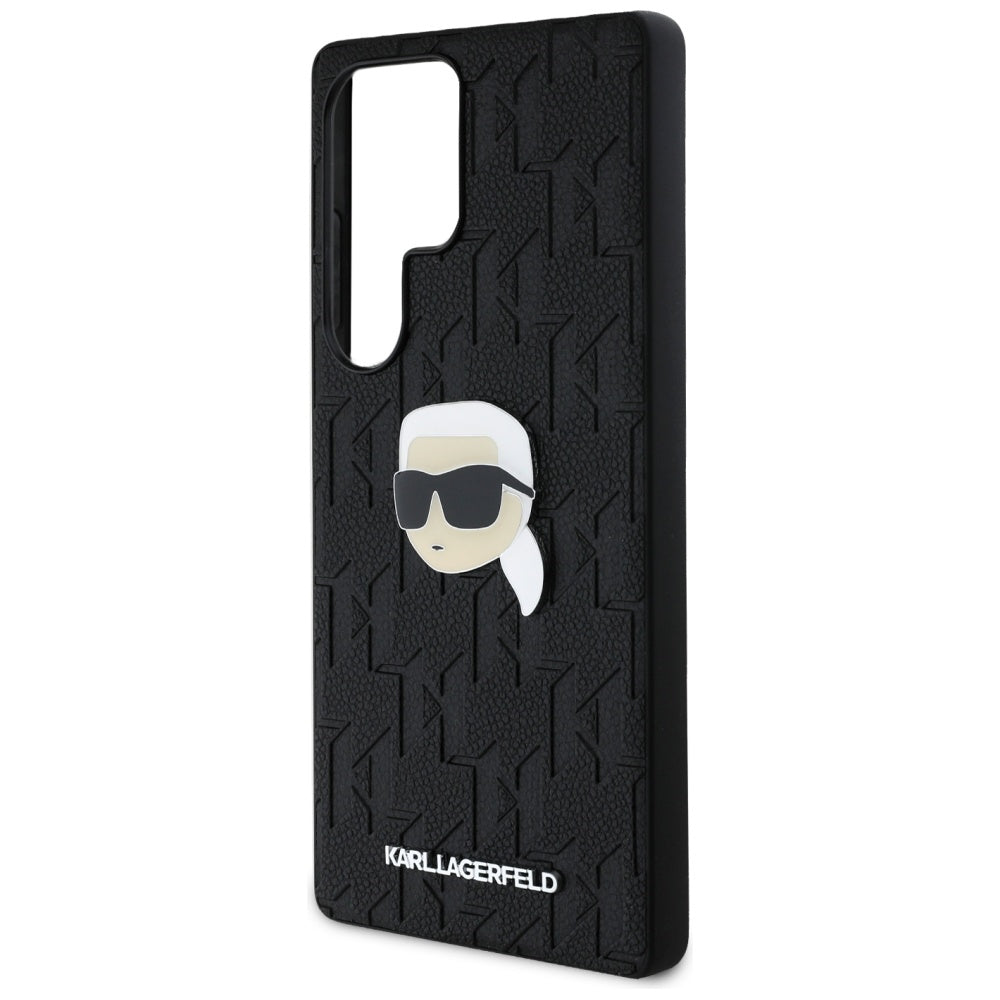Etui na Samsung Galaxy S25 Ultra S938, Karl Lagerfeld, Monogram Karl's Head, Czarne