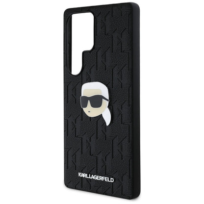 Etui na Samsung Galaxy S25 Ultra S938, Karl Lagerfeld, Monogram Karl's Head, Czarne