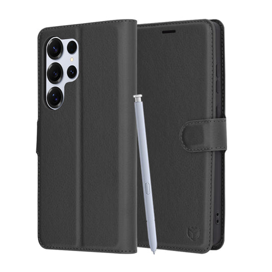 Etui na Samsung Galaxy S25 Ultra S938, Techsuit, Leather Folio, czarne