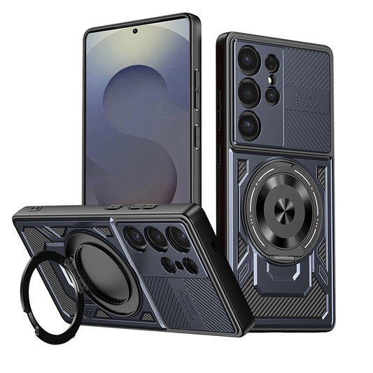 Etui na Samsung Galaxy S25 Ultra S938, Techsuit, RuggedCam, Niebieskie