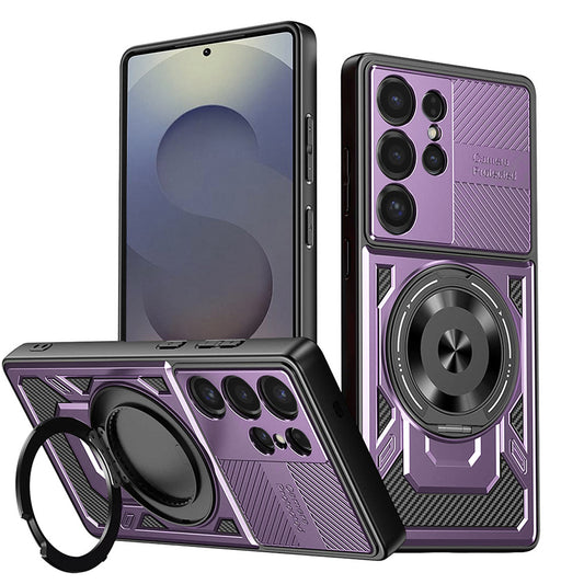 Etui na Samsung Galaxy S25 Ultra S938, Techsuit, RuggedCam, Fioletowy