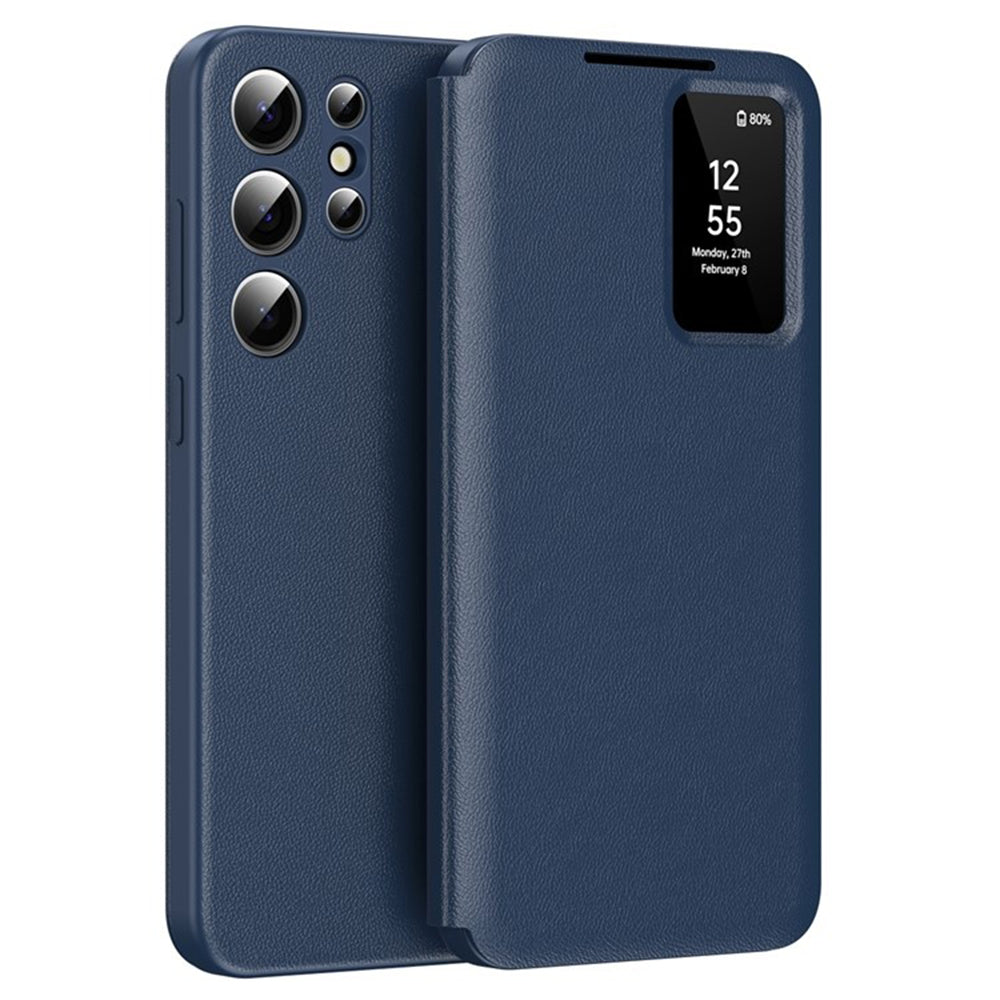 Etui na Samsung Galaxy S25 Ultra S938, Techsuit, SmartView, Niebieskie