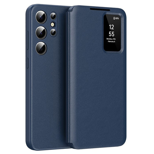 Etui na Samsung Galaxy S25 Ultra S938, Techsuit, SmartView, Niebieskie