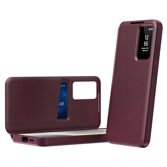 Etui na Samsung Galaxy S25 Ultra S938, Techsuit, SmartView, Czerwony