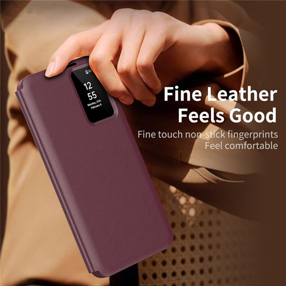 Etui na Samsung Galaxy S25 Ultra S938, Techsuit, SmartView, Czerwony