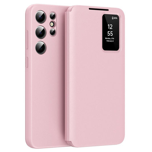 Etui na Samsung Galaxy S25 Ultra S938, Techsuit, SmartView, Różowe