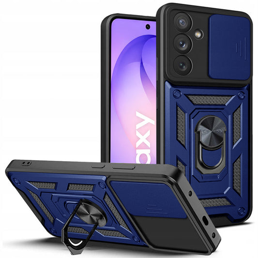 Etui na Samsung Galaxy S26 FE / S25 FE, Techsuit, CamShield, Niebieskie
