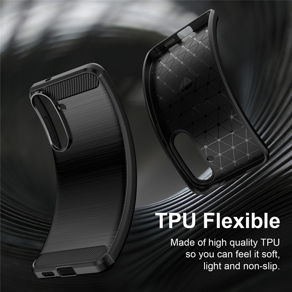 Etui na Samsung Galaxy S26 FE / S25 FE, Techsuit, Carbon, Niebieskie