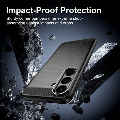 Etui na Samsung Galaxy S26 FE / S25 FE, Techsuit, Carbon, Niebieskie