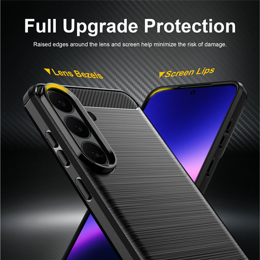 Etui na Samsung Galaxy S26 FE / S25 FE, Techsuit, Carbon, Czarny