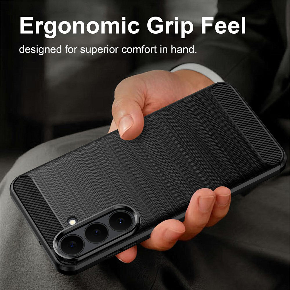 Etui na Samsung Galaxy S26 FE / S25 FE, Techsuit, Carbon, Czarny