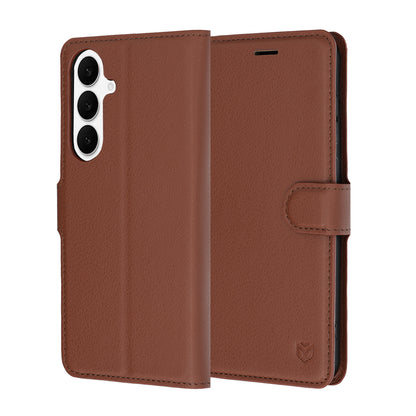 Etui na Samsung Galaxy S26 FE / S25 FE, Techsuit, Leather Folio, Brązowe