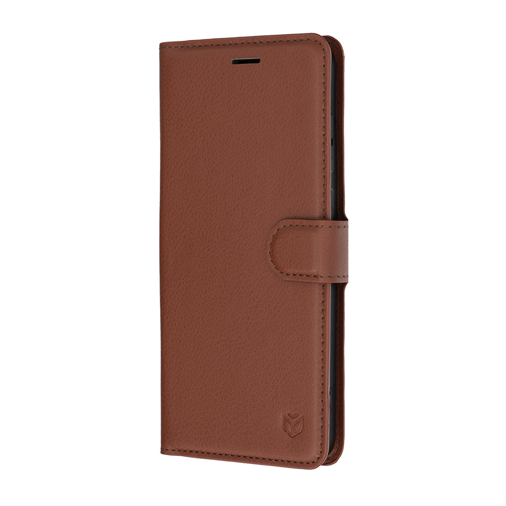 Etui na Samsung Galaxy S26 FE / S25 FE, Techsuit, Leather Folio, Brązowe