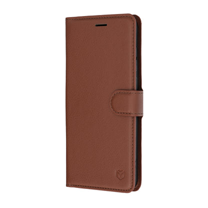 Etui na Samsung Galaxy S26 FE / S25 FE, Techsuit, Leather Folio, Brązowe
