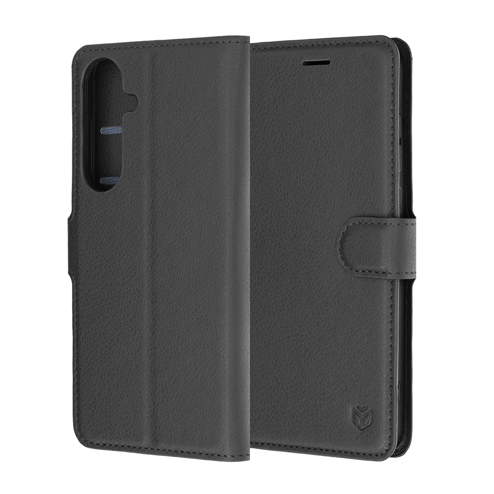 Etui na Samsung Galaxy S26 FE / S25 FE, Techsuit, Leather Folio, czarne