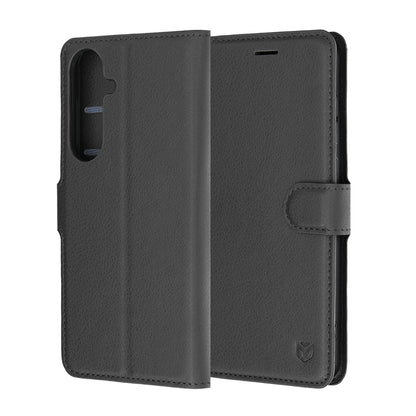 Etui na Samsung Galaxy S26 FE / S25 FE, Techsuit, Leather Folio, czarne
