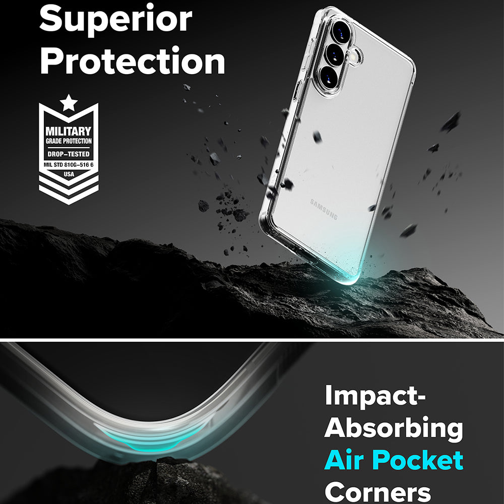 Etui na Samsung Galaxy S26, Ringke, Fusion, Przezroczyste