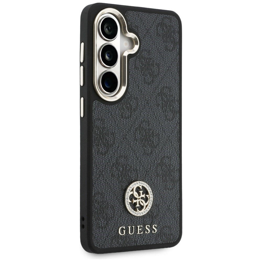 Etui na Samsung Galaxy S26 S942, GUESS, 4G Big Rhinestone Triangle Strap, Czarne