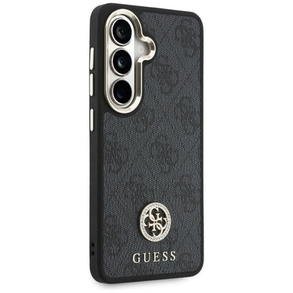 Etui na Samsung Galaxy S26 S942, GUESS, 4G Big Rhinestone Triangle Strap, Czarne