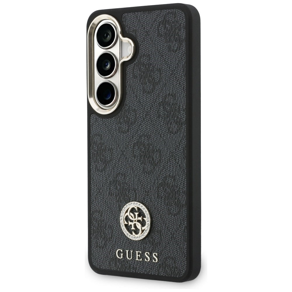 Etui na Samsung Galaxy S26 S942, GUESS, 4G Big Rhinestone Triangle Strap, Czarne