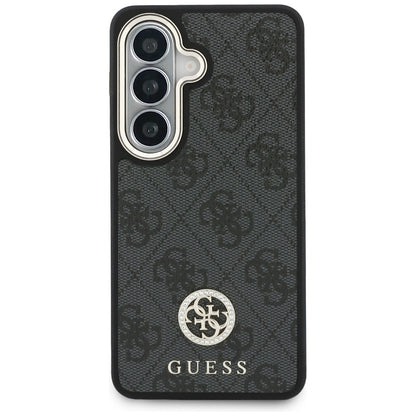 Etui na Samsung Galaxy S26 S942, GUESS, 4G Big Rhinestone Triangle Strap, Czarne