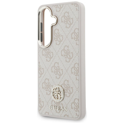 Etui na Samsung Galaxy S26 S942, GUESS, 4G Big Rhinestone Triangle Strap, Różowy
