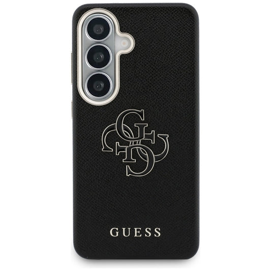 Etui na Samsung Galaxy S26 S942, Guess, 4G Grained Big and Classic Logo, Czarne
