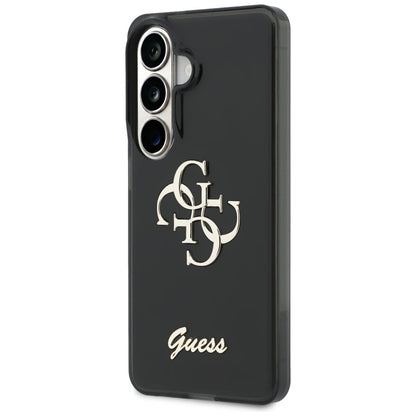 Case for Samsung Galaxy S26 S942, Guess, IML Big Metal 4G Script, Black