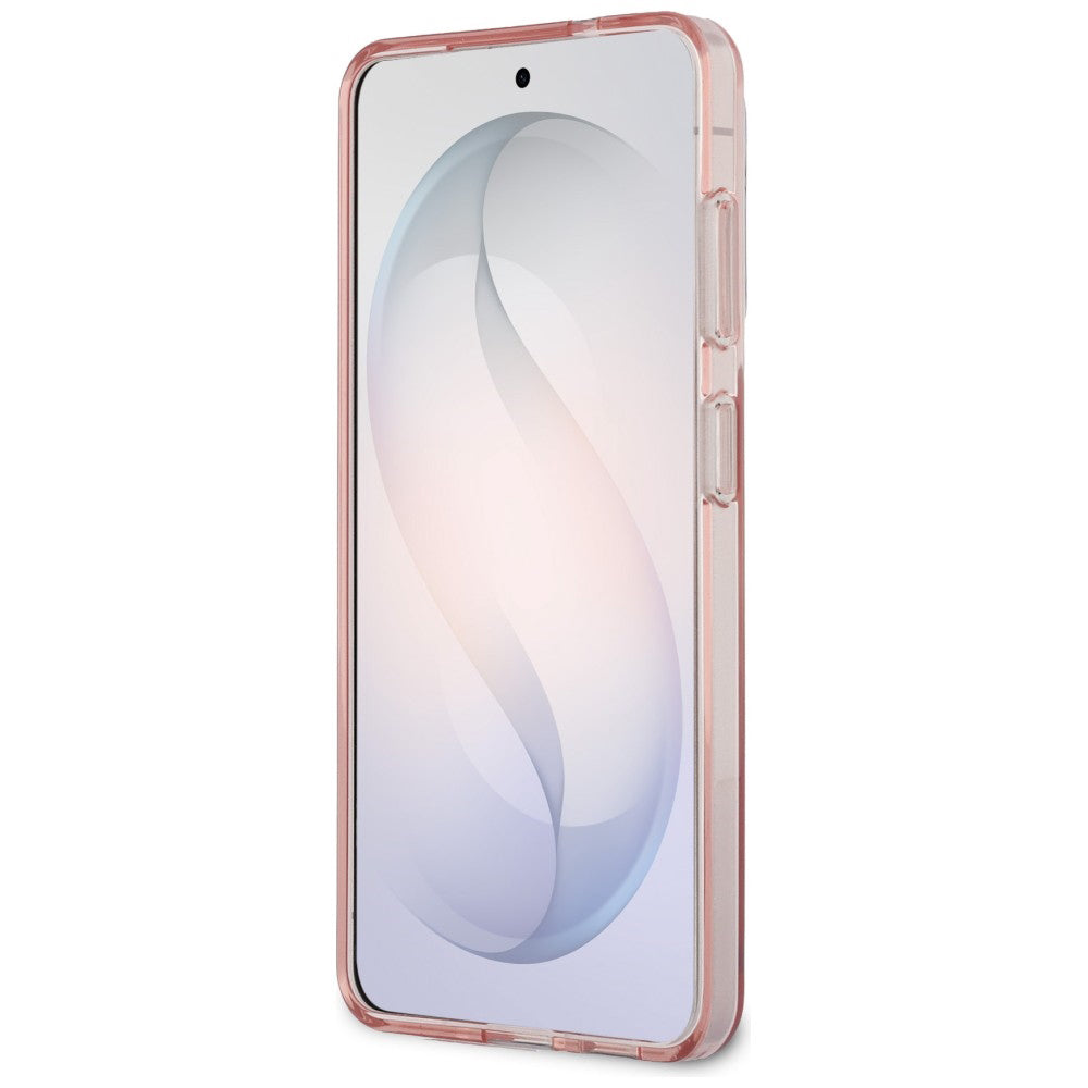 Etui MagSafe dla Samsung Galaxy S26 S942, Guess, IML Gradient Triangle Logo, Różowy