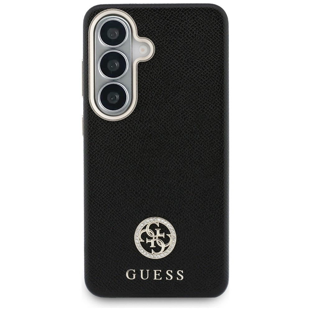 Etui na Samsung Galaxy S26 S942, Guess, Rhinestone Round Logo, Czarne