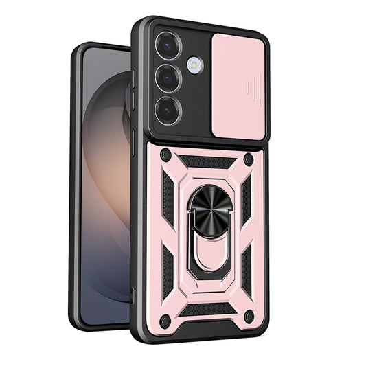 Etui na Samsung Galaxy S26, Techsuit, CamShield, Różowe Złoto