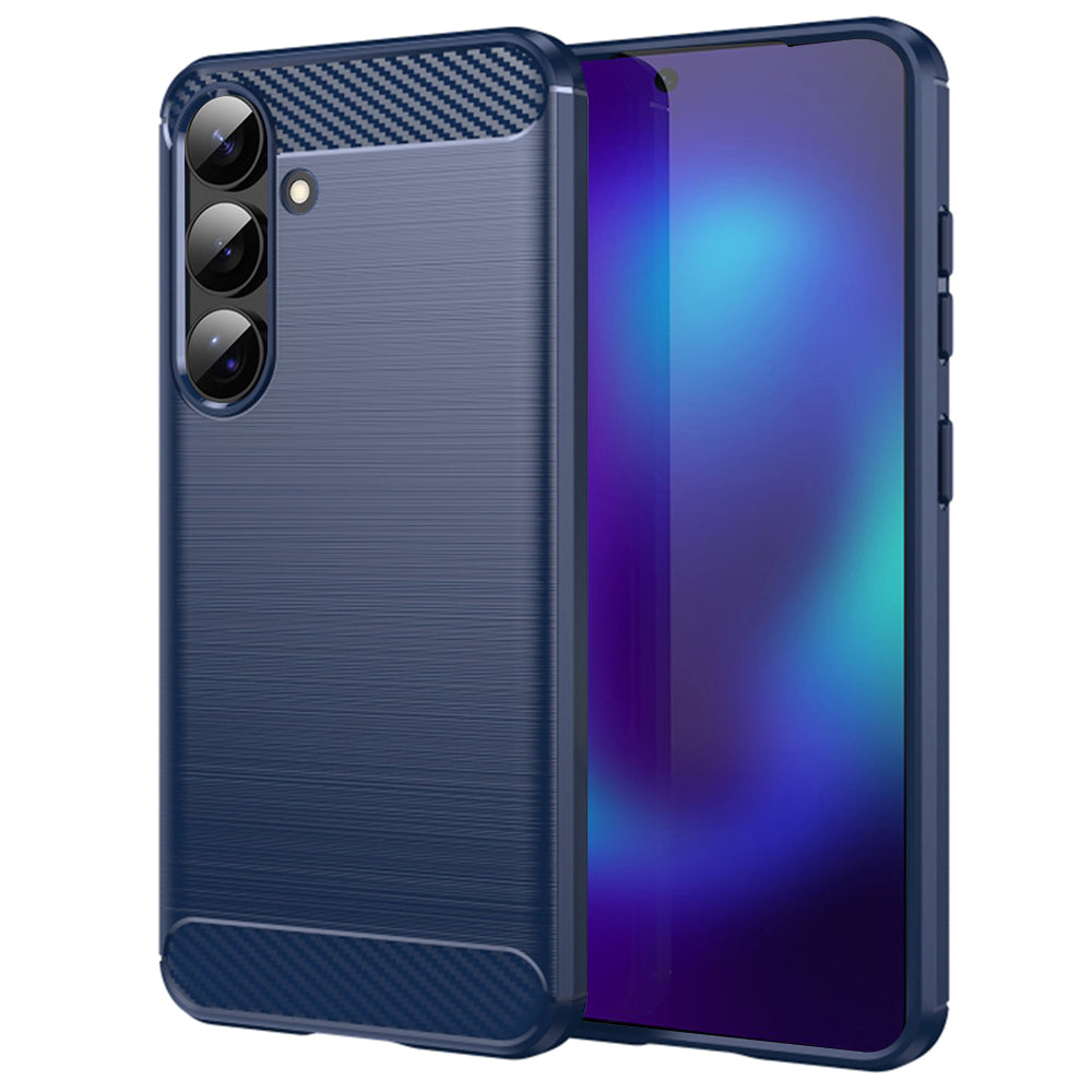 Etui na Samsung Galaxy S26, Techsuit, Carbon, Niebieskie